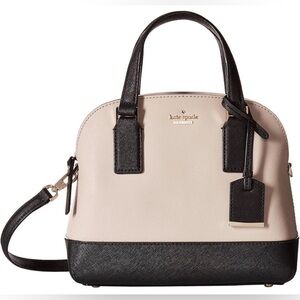 Kate Spade Two-Tone Black &Cream Cameron Street Lottie Satchel/Crossbody Handbag